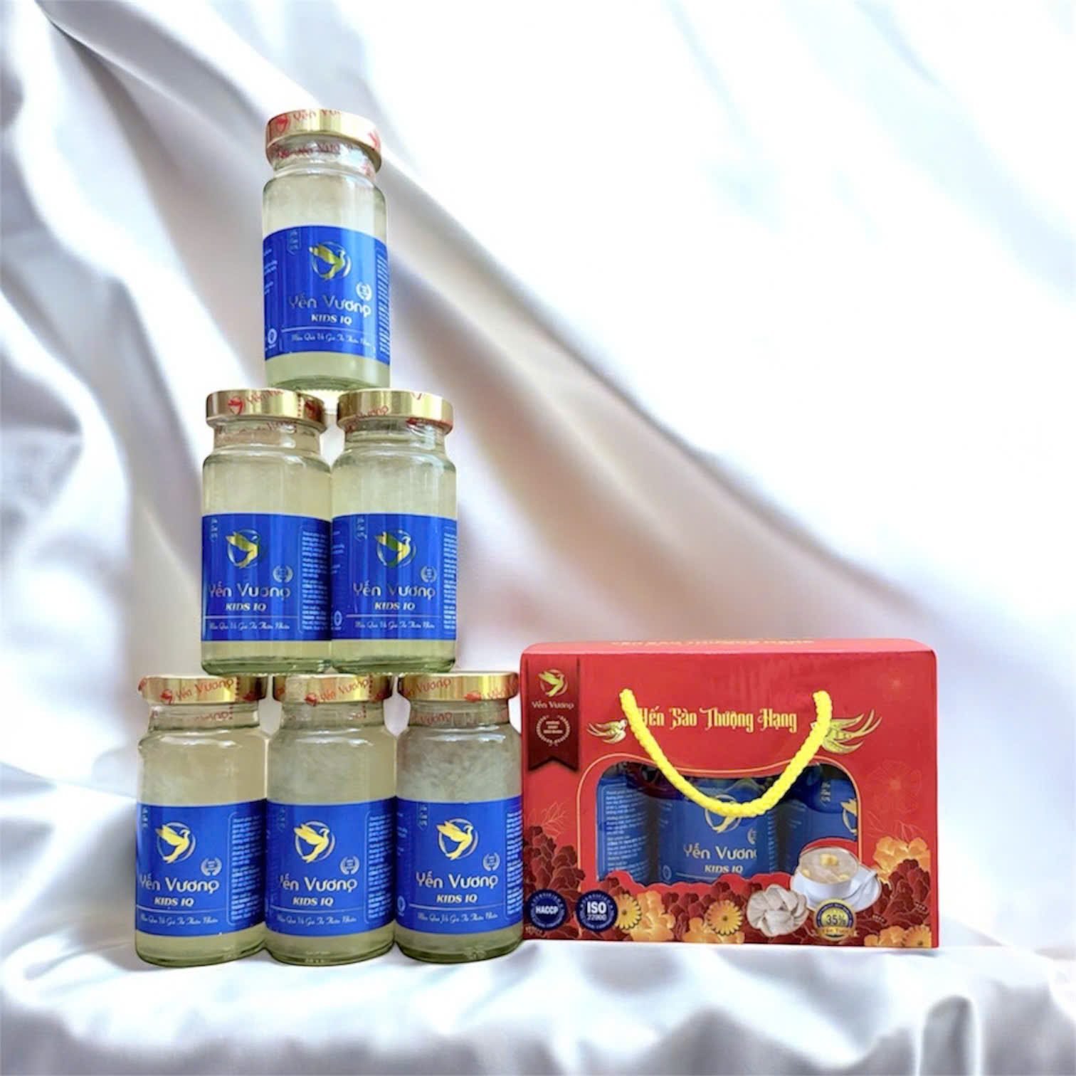 Lốc 6 hũ yến Vương 140ml Kids IQ